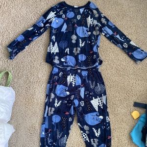 Women's Disney Eeyore Plush Pajama Set M